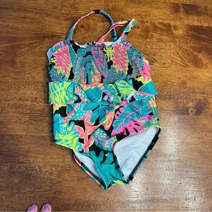 Cat & Jack Colorful Tropical Kids One Piece